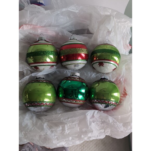 Radko Christmas Ornaments Vintage Stiped Indent Vintage Large - Picture 5 of 9